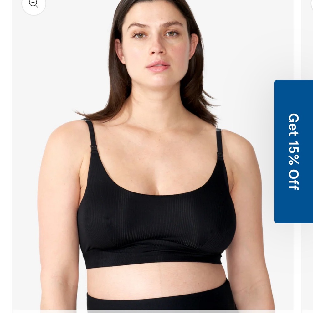 Seamless Ribbed Black Bralette - Women Intimates & Sleepwear